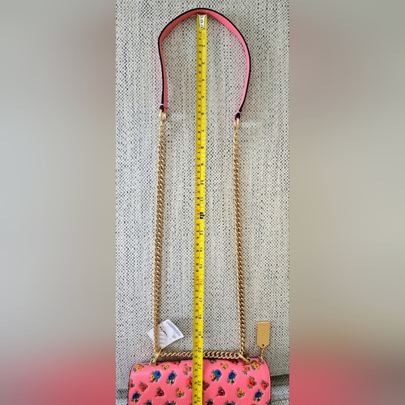 NWT COACH Leather Crossbody Pink Lemonade Floral Bag - Picture 15 of 16